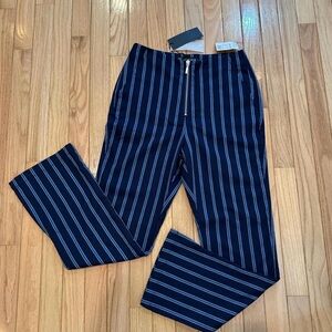 Stone Row Navy Pinstripe bootcut pants size 26 nwt